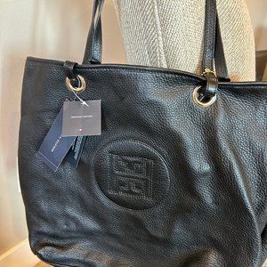 NEW Tommy Hilfiger leather tote bag